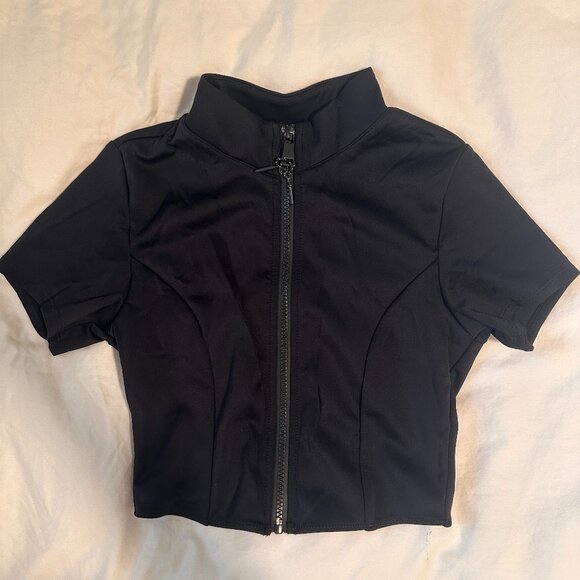 Good American Biker Short and Crop Top Swim Set - Picture 2 of 5